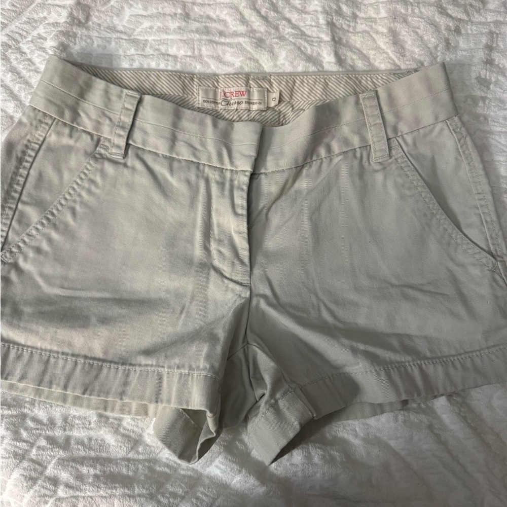 J. Crew Women's Light Khaki Chino Shorts